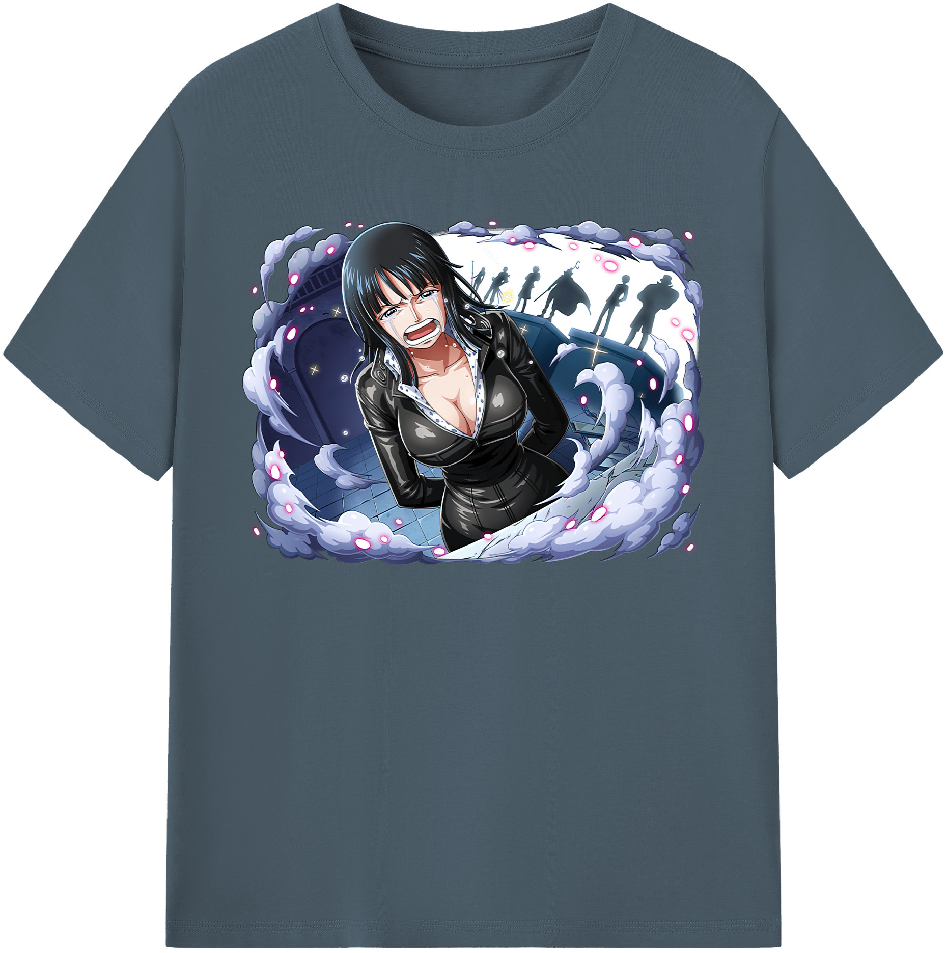 ワンピース ニコ・ロビン ONE PIECE Nico Robin 綿100％半袖Tシャツ（フロントプリント）